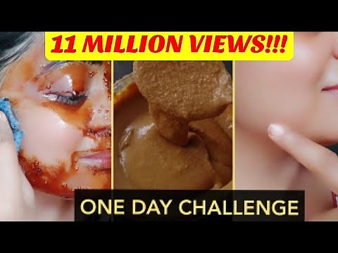 One Days Challenge - Skin Brightening at Home ? | Visible Spotless Glowing Skin After One Use