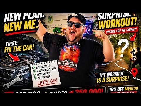 😳 New Diet. New Plan. SECRET Workout Location?! 🚗🔥 (LIVE)