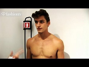 Versace Backstage ft Sebastian Sauve - Milan Men's Fashion Week Spring 2012 | FashionTV - FTV.com