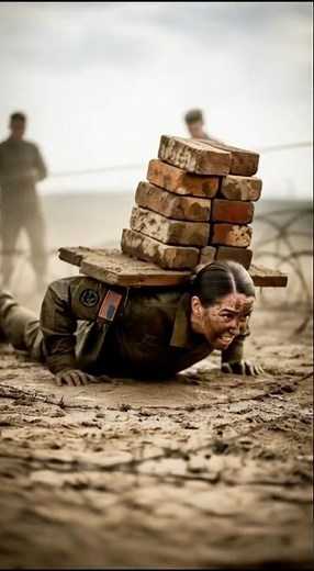 Extreme Military Training: Woman Soldier vs Mud & Bricks!