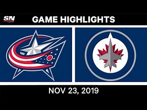 NHL Highlights | Blue Jackets vs. Jets – Nov. 23, 2019
