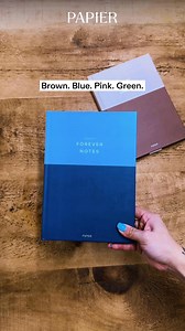 The thrill of a new notebook ✨Fill yours with dreams, to-dos or doodles. Personalise yours at Papier | Papier