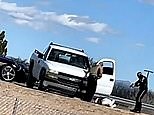 New Mexico cop shot dead after highway chase in shocking video footage