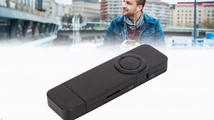 MP3 Player, 8GB Memory Portable MP3 Player 180mah Battery Lightweight USB Flash Drive HiFi Lossless Sound Support Up to 64GB for Students (Black)
