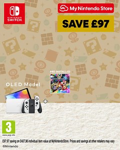 Save £97 on the complete Mario Kart experience at My Nintendo Store with this special bundle. | Nintendo Switch