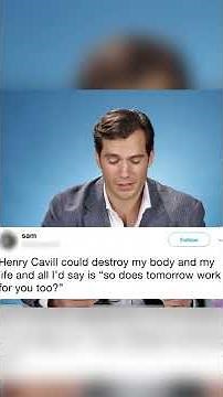 Henry Cavill Reads Thirst Tweet