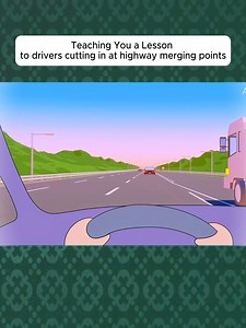 "Teaching You a Leeson" to drivers cutting in at highway merging point... | Driving