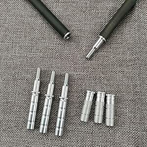 Linkboy Archery Carbon Arrows 3 Take Down Hunting Practice Target Arrows Portable for Compound Recurve Long Bows, Spine 500, Pack of 6PCS