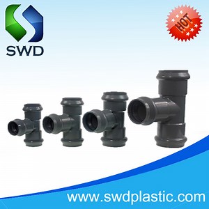 [Hot Item] PVC Plastic Pressure Fittings Equal Tee with Three Faucet End