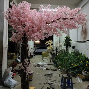 [Hot Item] Hot Sales Decorative Pink/White Artificial Arched Cherry Blossom Trees Plant