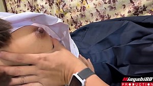 Bareback Screw eighteen chunky Thai Oriental school uniform, taut cunt and large bazookas in loud fun.