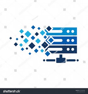 Pixel Server Logo Icon Design Stock Vector (Royalty Free) 1078780580 | Shutterstock