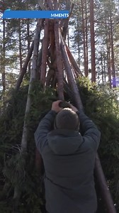 Winter Tipi Shelter Build | Solo Bushcraft Survival in Deep Snow | Beautiful Cabin