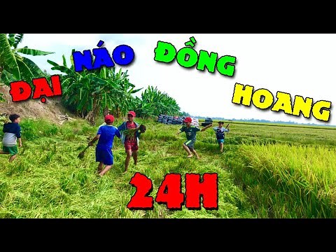 Thử Thách 24 Giờ Sinh Tồn Ngoài Đồng Trong Mưa Bão - 24 Hour Challenge | anh ba phai tv