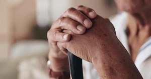 Senior Hands Support On Walking Stick Stock Footage Video (100% Royalty-free) 3602363987 | Shutterstock