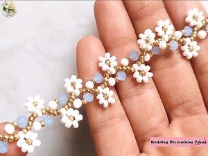 2.2K views · 285 reactions | How to Make Beautiful Glass Seed Beaded Bridal Bracelet | Wedding Decoration Ideas | Facebook