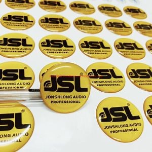 [Hot Item] Crystal Company Logo Dome 3D Epoxy Resin Sticker