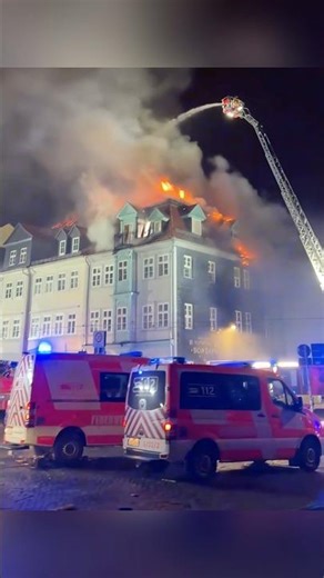 Incendie en pleine nuit du Nouvel An à Erfurt