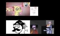 Mix of 4 videos from youtube : sparta remix quadparison (dick figures vs pony.mov)