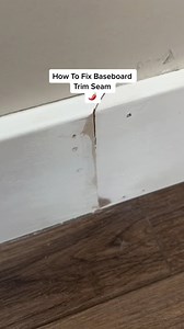 How To Fix Baseboard Trim Seam #baseboard #homemaintenance #howtodiy #handyman #diyproject