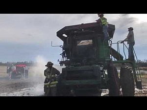 Combine Harvester Fire 11 26 18
