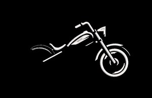 Chopper Embroidery Design, Biker Machine Embroidery File, Motorcycle Outline Pattern, 5 Sizes, Instant Download - Etsy