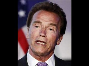 Arnold Schwarzenegger sings and raps