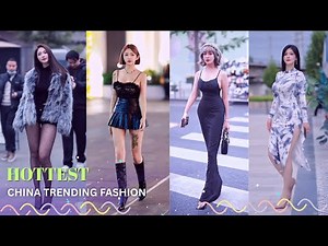 HOTTEST CHINESE BEAUTIFUL GIRL STREET FASHION STYLE OUTFIT 🔥🥀