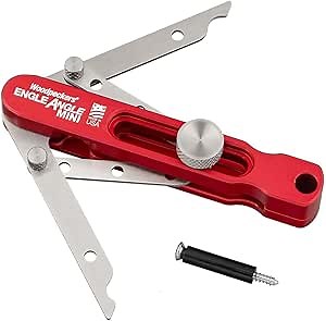 Woodpeckers Engle Angle, 3.5 Inch, Angle Finder Tool, Bisect Angles for Woodworking, Get Perfect Mitered Corners on Trim