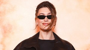 Hailey Bieber Puts Her Long, Lean Legs on Full Display With All-Black Outfit in Paris