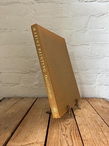 Vintage 'marine Painting' Coffee Table Book: Light Brown & Gold Decor - Etsy