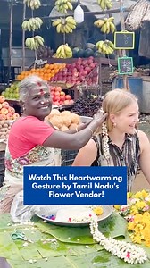 "Atithi Devo Bhava". ❤️ This conversation between a flower vendor from #Madurai and a #British journalist is an example! #Heartwarming #Tourism #TamilNadu #IncredibleIndia #Viral | TheBetterIndia