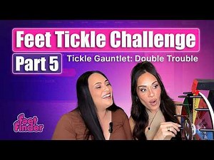 Try Not to Laugh Feet Tickle Challenge Part 5 | Tickle Gauntlet Double Trouble