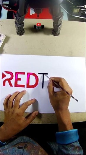 How to draw the Red Tube logo #shorts