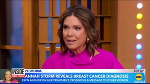8.1K views · 77 reactions | ESPN anchor Hannah Storm has revealed she has breast cancer. The ESPN sportscaster opened up about her diagnosis with Robin Roberts on ”Good Morning America.” | Inside Edition | Facebook