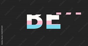 Gender identity LGBTQI community pride symbol icon flag. Be proud of who you are, be you of being transsexual or transgender non-binary, genderqueer person. Trans human rights concept.