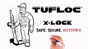 X-Lock Gun Rack with Fingerprint Reader – Locking, Wall Mounted Storage for a Rifle or Shotgun