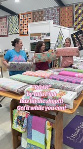 ROAR by Tula Pink has hit the shop and available for purchase! Get it while you can! #twochicksquilting #localquiltshop #quilt #quilting #quiltshop #quiltersoftiktok #texasquiltshop #quiltshopsoftiktok #tulapinkfabric #tulapink #tulapinkroar | Two Chicks Quilting