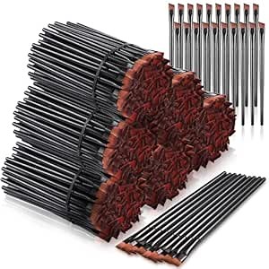 400 Pcs Disposable Angled Eyebrow Brushes Bulk Multi Function Brow Brushes Portable Eye Makeup Applicators Eye Beauty Cosmetic Tool for Women Esthetician Supplies