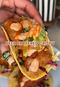 Crispy Beer Battered Fish Tacos Recipe 🌮