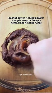 2.8K views · 13 reactions | peanut butter + cocoa powder + maple syrup or honey = homemade no bake fudge  | Detox Familia | Facebook