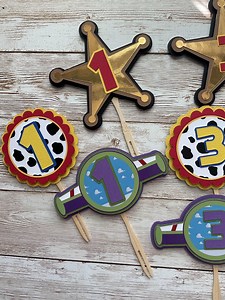 Toy Story Cupcake Toppers. Buzz, Woody and Jessie Inspired. - Etsy