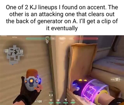 One of 2 KJ lineups I found on accent. The other is an attacking one that clears out the back of generator on A. I'll get clip of it eventually qT - iFunny