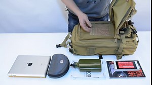 G · PEH Large Military Backpack for Men,30L Assault Backpack Tactical Bag Army Backpacks Outdoor Waterproof Rucksack for Hiking Hunting Camping Fishing Training Shoulder Bag-(Yellow)