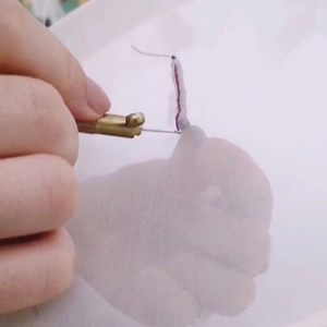 1.3K views · 37 reactions | Tambour is one of those skills that you have to 'keep a hand in' with, speed only comes with regular practise and patience . #tambourembroidery #tambour #handembroidery | London Embroidery School | Facebook