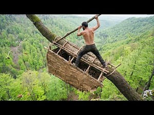 Man Builds Incredible TREE SHELTERS Alone in the Forest | Bushcraft by ‪@Marshallclassic‬​