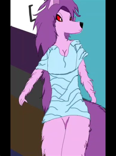 Time Lapse of Female Anthropomorphic Wolf Art