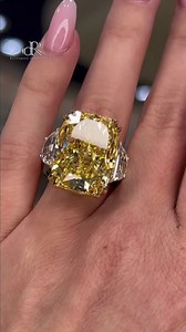 Would you, could you, wear a ring like this? 50 carat yellow diamond, it is a monster! Not our ring but we wish it was!!!!! #CookevilleRocks | The Jewelry Emporium