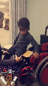 Free probiotics #becauseGod, Z using a slide board 🙌🏾♿, & lost Snickers 😢 • #specialneedsmomlife ... how was your day? | 👻: @glamazini | Glamazini