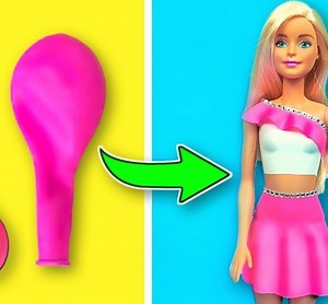 720K views · 6.1K reactions | DIY Barbie clothes made with balloons! | MetDaan Beauty | Facebook
